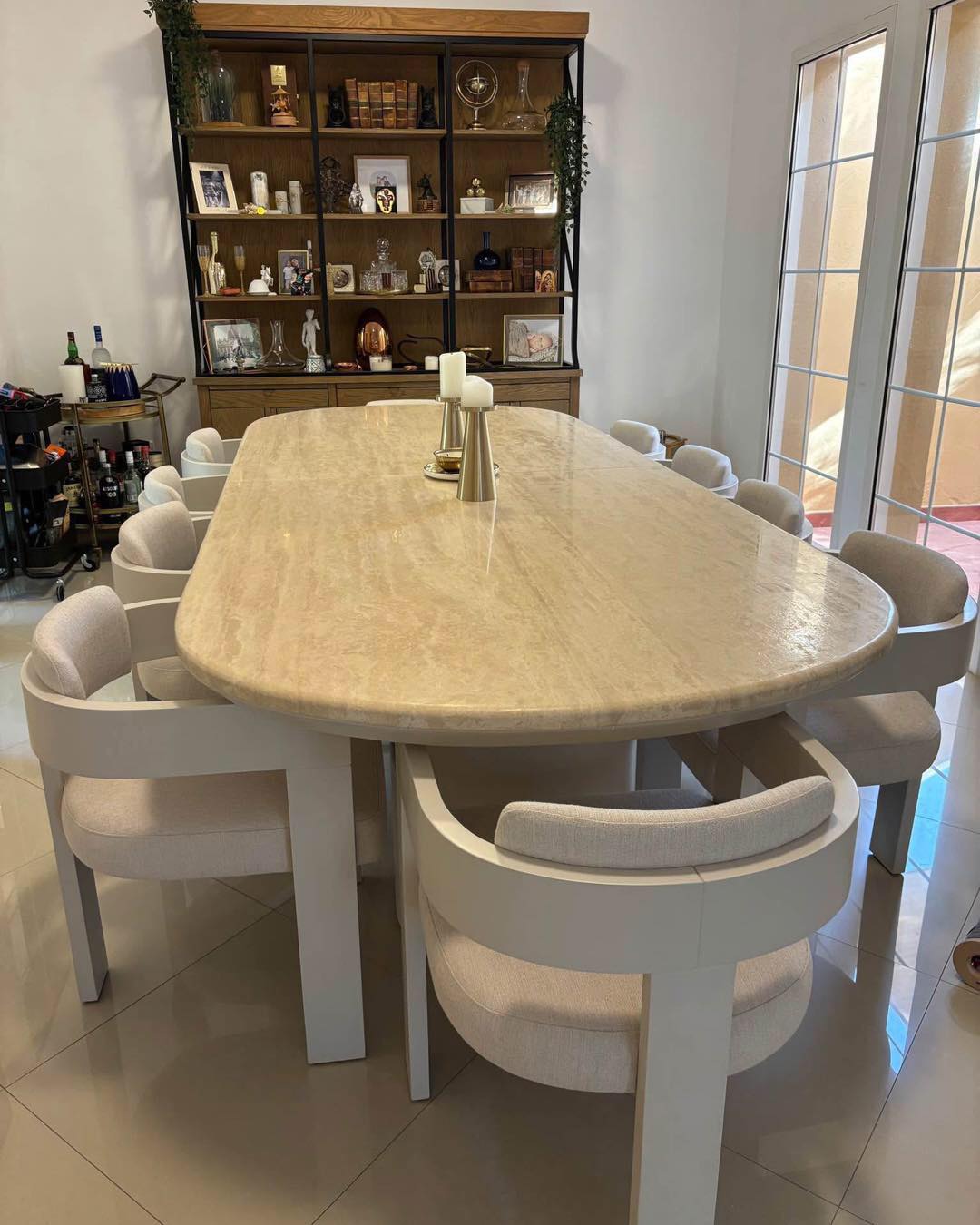 Furniture for sale (dining set, bed, couch, console, chairs)